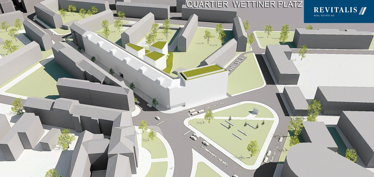 Wettiner Platz, Dresden Vogelperspektive